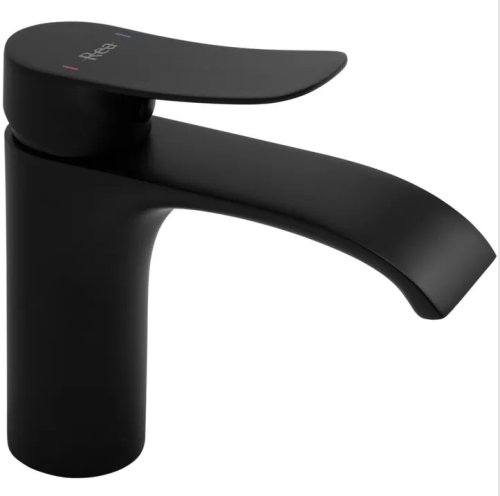 Смеситель для раковины (умывальника) REA DART BLACK черный низкий *