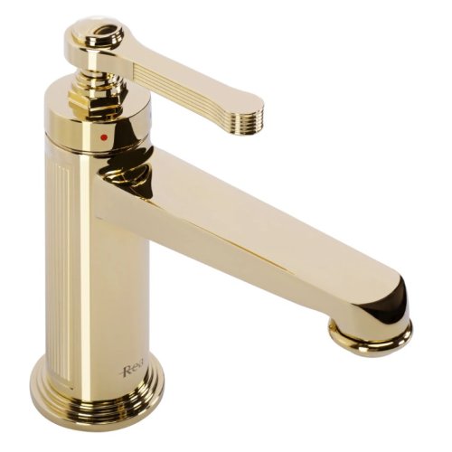 Смеситель для раковины (умывальника) REA MONACO GOLD золотой низкий