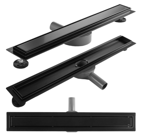 Трап для душа REA NEOX 70 PRO BLACK 2в1 черный