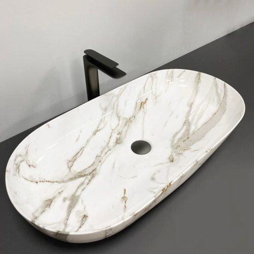 Умывальник (раковина) VBI ANDRIA M AIAX GLOSSY накладной