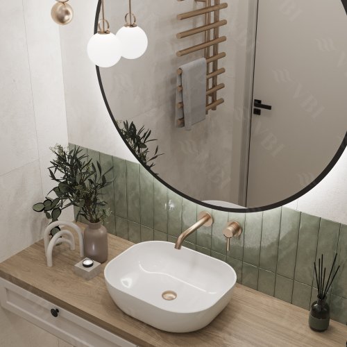 Умывальник (раковина) VBI BERGAMO WHITE накладной