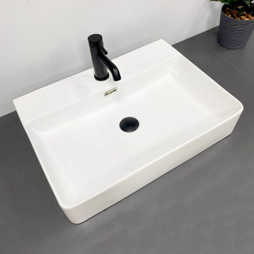 Умивальник (раковина) VBI BITONTO M WHITE накладний підвісний