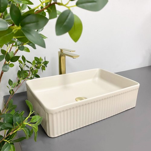 Умывальник (раковина) VBI BRESCIA BEIGE MATT накладной