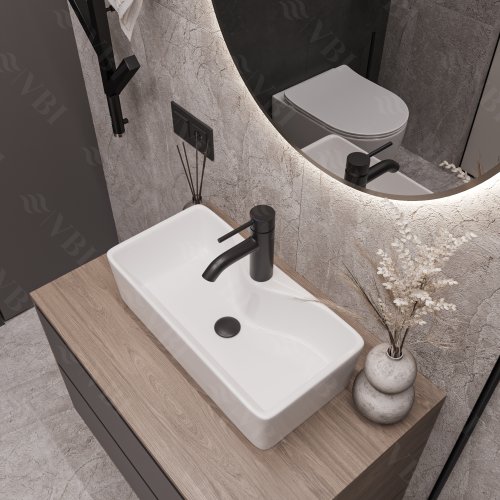 Умывальник (раковина) VBI FORLI M WHITE накладной