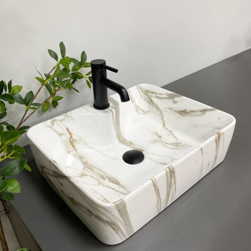 Умивальник (раковина) VBI FORLI MARMO GLOSSY накладний