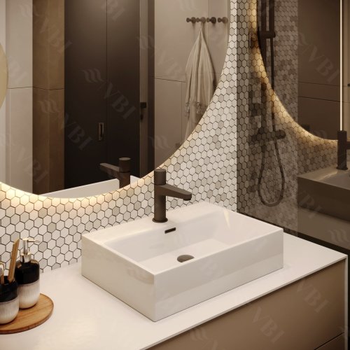 Умивальник (раковина) VBI PADUA 50 WHITE накладний підвісний