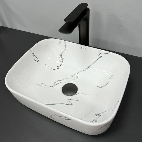 Умывальник (раковина) VBI PALERMO S MARMO GLOSSY накладной