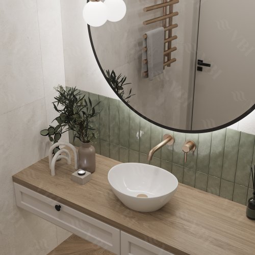 Умывальник (раковина) VBI PARMA WHITE накладной