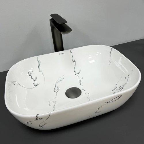 Умывальник (раковина) VBI RAVENNA MARMO GLOSSY накладной