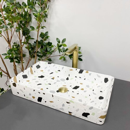 Умивальник (раковина) VBI TRIEST TE?ZO GLOSSY накладний