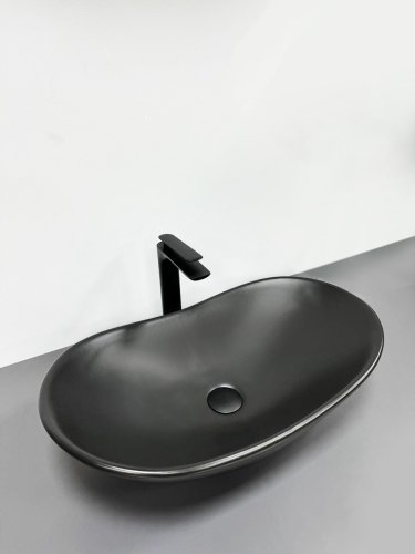 Умывальник (раковина) VBI TURIN BLACK MATT накладной