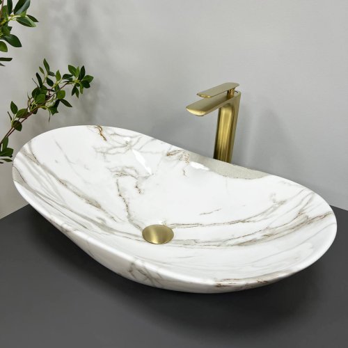 Умивальник (раковина) VBI TURIN LAVA GLOSSY накладний