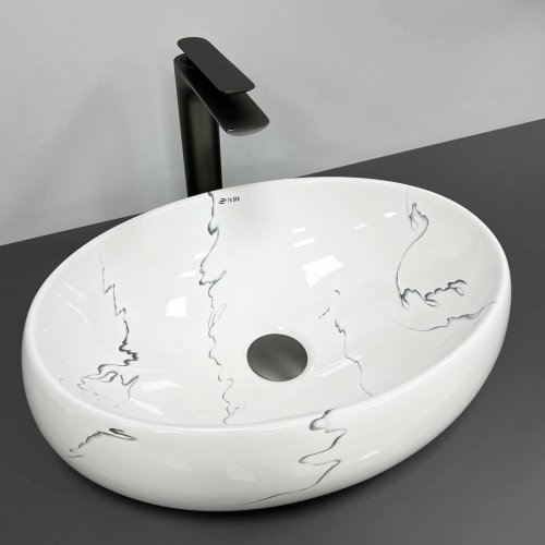 Умывальник (раковина) VBI VENETO MARMO GLOSSY накладной