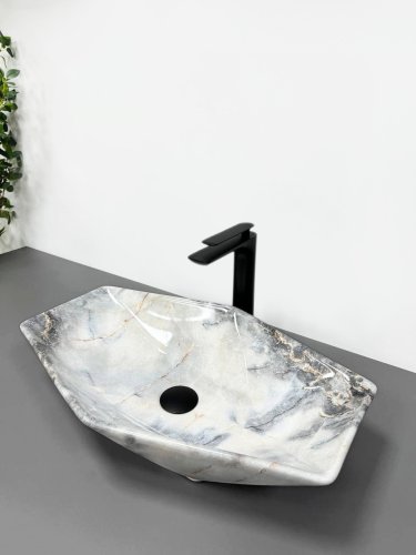 Умивальник (раковина) VBI VENEZIA S GRANIT GLOSSY накладний