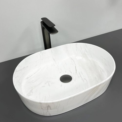 Умывальник (раковина) VBI VERONA 50 NATURE MARMO GLOSSY накладной