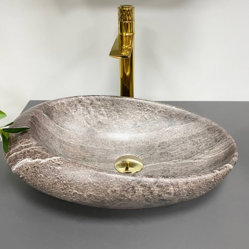 Умывальник (раковина) VBI VICENZA DARK STONE MATT накладной