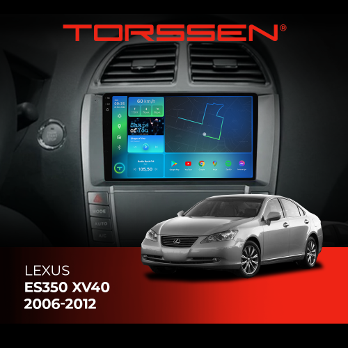 Штатная магнитола 2K Torssen Lexus ES350 XV40 2006-2012 F98256 4G Carplay DSP