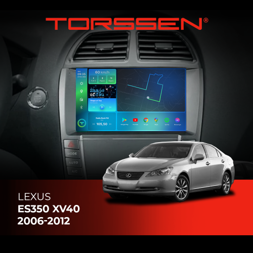 Штатная магнитола 2K Torssen Lexus ES350 XV40 2006-2012 FL9 4+64Gb 4G Carplay DSP