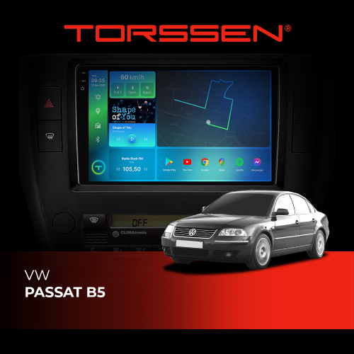 Штатная магнитола 2K Torssen VW Passat B5 F98256 4G Carplay DSP
