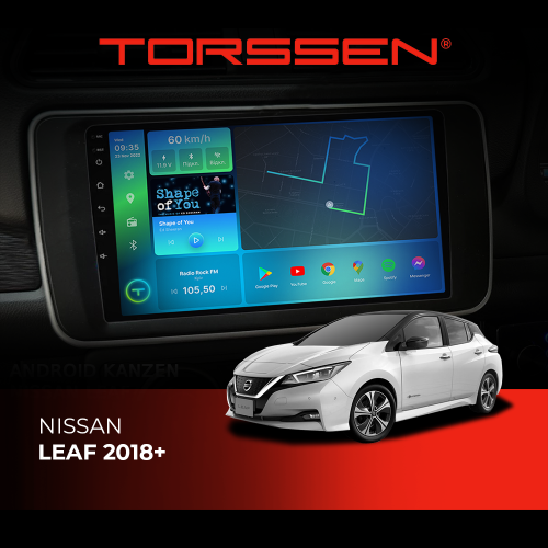 Штатная магнитола Torssen Nissan Leaf 2018+ F98256 4G Carplay DSP