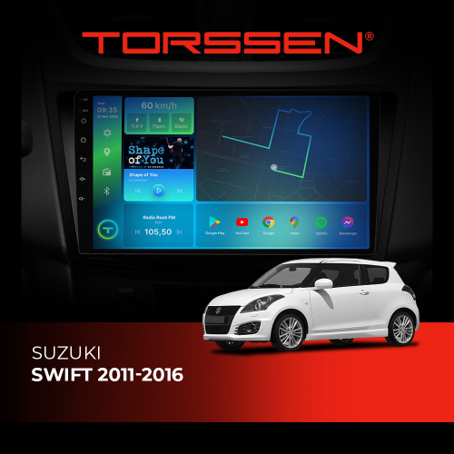 Штатная магнитола Torssen Suzuki Swift 2011-2016 F98256 4G Carplay DSP