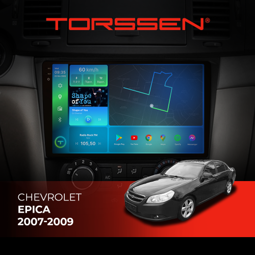 Штатная магнитола Torssen 2K Chevrolet Epica 07-09 F98256 4G Carplay DSP