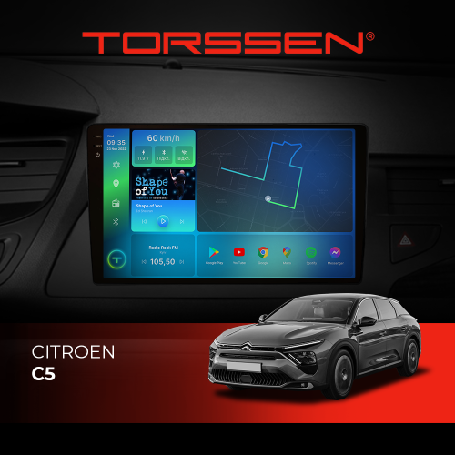 Штатная магнитола Torssen 2K Citroen C5 F108256 4G Carplay DSP