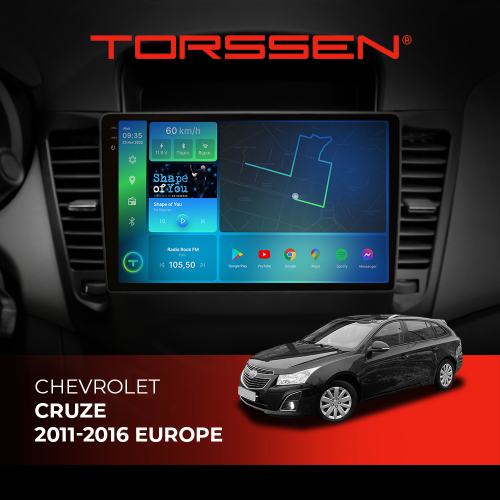 Штатная магнитола Torssen 2K DTS Chevrolet Cruze 11-16 Europe F9432 4G Carplay DSP