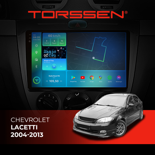 Штатная магнитола Torssen 2K DTS Chevrolet Lacetti 04-13 F9432 4G Carplay DSP