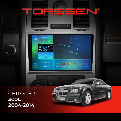 Штатная магнитола Torssen 2K DTS Chrysler 300C 04-14 F9432 4G Carplay DSP