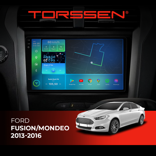 Штатная магнитола Torssen 2K DTS Ford Fusion/Mondeo 2013-2016 F9432 4G Carplay DSP
