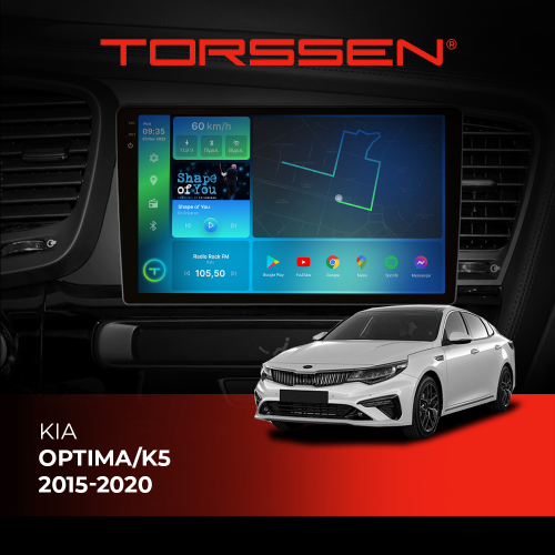 Штатная магнитола Torssen 2K DTS Kia Optima/K5 2015-2020 F10432 4G Carplay DSP