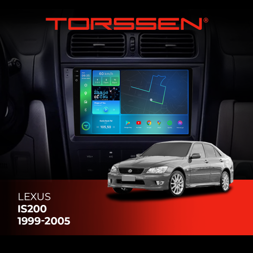 Штатная магнитола Torssen 2K DTS Lexus IS200 1999-2005 F9432 4G Carplay DSP