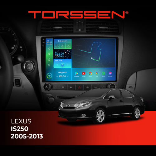 Штатная магнитола Torssen 2K DTS Lexus IS250 05-13 F10432 4G Carplay DSP