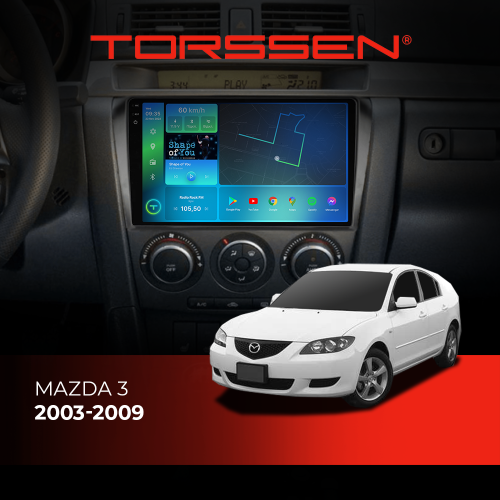 Штатная магнитола Torssen 2K DTS Mazda 3 03-09 F9432 4G Carplay DSP
