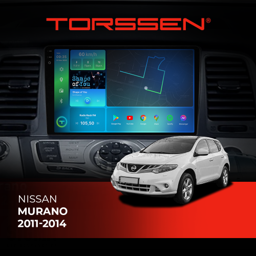 Штатна магнітола Torssen 2K DTS Nissan Murano 11-14 F9432 4G Carplay DSP