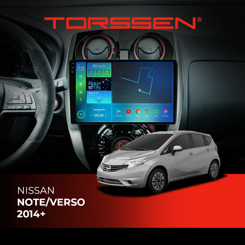 Штатная магнитола Torssen 2K DTS Nissan Note/Verso 2014+ F10432 4G Carplay DSP