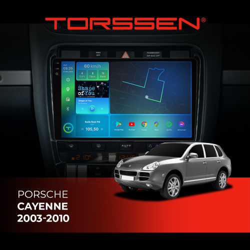 Штатная магнитола Torssen 2K DTS Porsche Cayenne 2003-2010 F9432 4G Carplay DSP