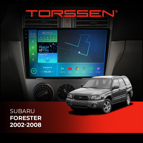 Штатная магнитола Torssen 2K DTS Subaru Forester 02-08 F9432 4G Carplay DSP