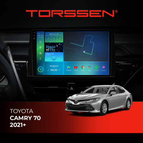 Штатная магнитола Torssen 2K DTS Toyota Camry 70 21+ F10432 4G Carplay DSP