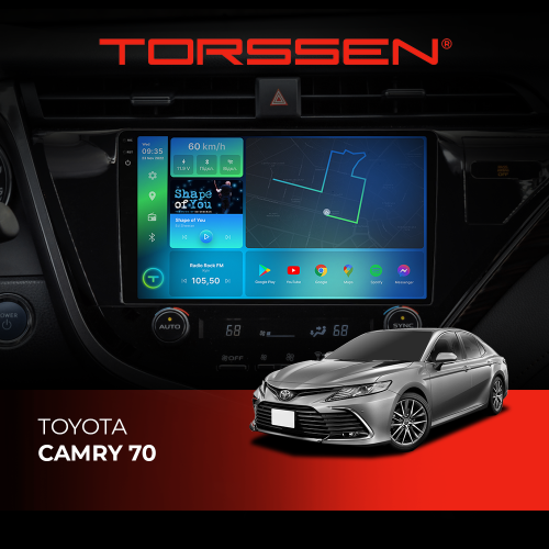 Штатная магнитола Torssen 2K DTS Toyota Camry 70 F10432 4G Carplay DSP