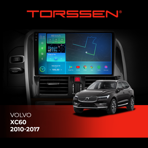 Штатная магнитола Torssen 2K DTS Volvo XC60 10-17 F9432 4G Carplay DSP