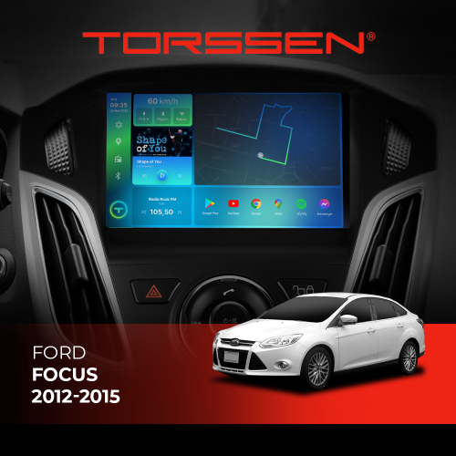 Штатная магнитола Torssen 2K Ford Focus 12-15 F98256 4G Carplay DSP