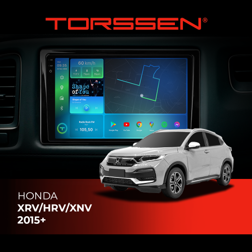 Штатная магнитола Torssen 2K Honda XRV/HRV/XNV 2015+ F98256 4G Carplay DSP