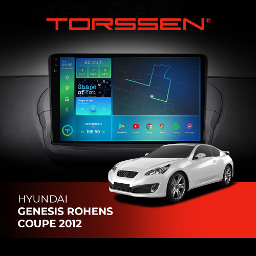 Штатная магнитола Torssen 2K Hyundai Genesis Rohens Coupe 2012 F98256 4G Carplay DSP