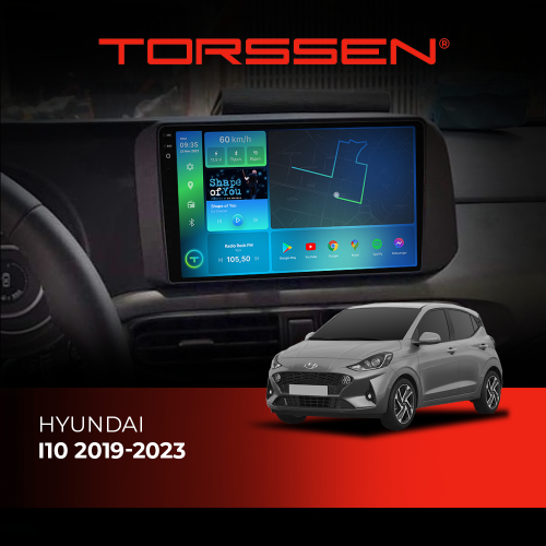 Штатная магнитола Torssen 2K Hyundai I10 2019-2023 F98256 4G Carplay DSP