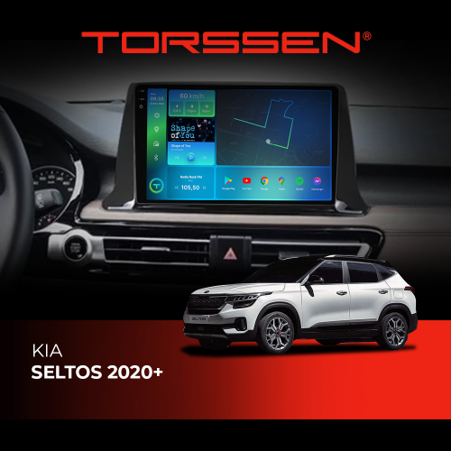 Штатная магнитола Torssen 2K Kia Seltos 2020+ F98256 4G Carplay DSP