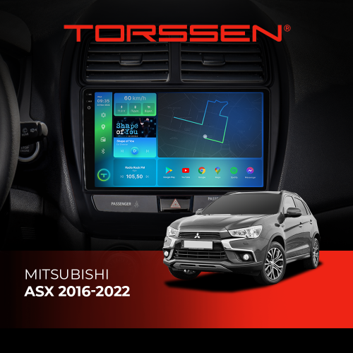 Штатная магнитола Torssen 2K Mitsubishi ASX 2016-2022 FL10 4+64Gb 4G Carplay DSP