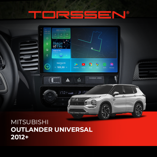 Штатная магнитола Torssen 2K Mitsubishi Outlander universal 2012+ F98256 4G Carplay DSP