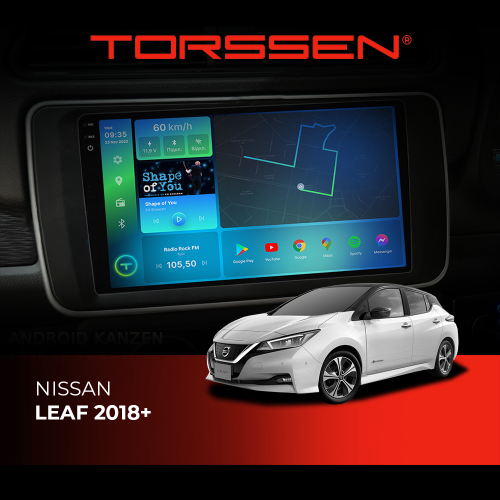 Штатная магнитола Torssen 2K Nissan Leaf 2018+ FL9 4+64Gb 4G Carplay DSP